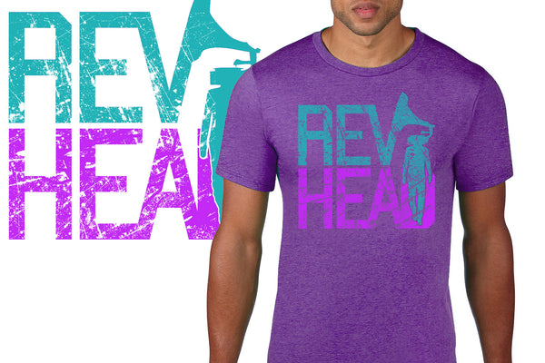 REVHEAD Men’s Tee  Heather Purple