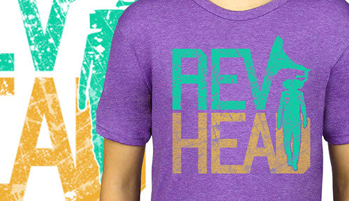 REVHEAD Youth Tee Heather Purple