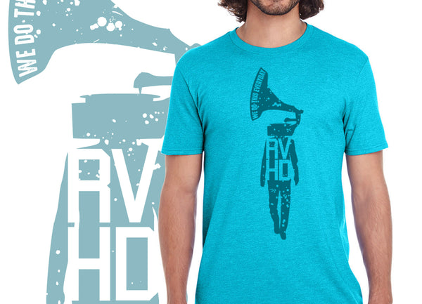 RVHD Men's Tee - Aqua Blue